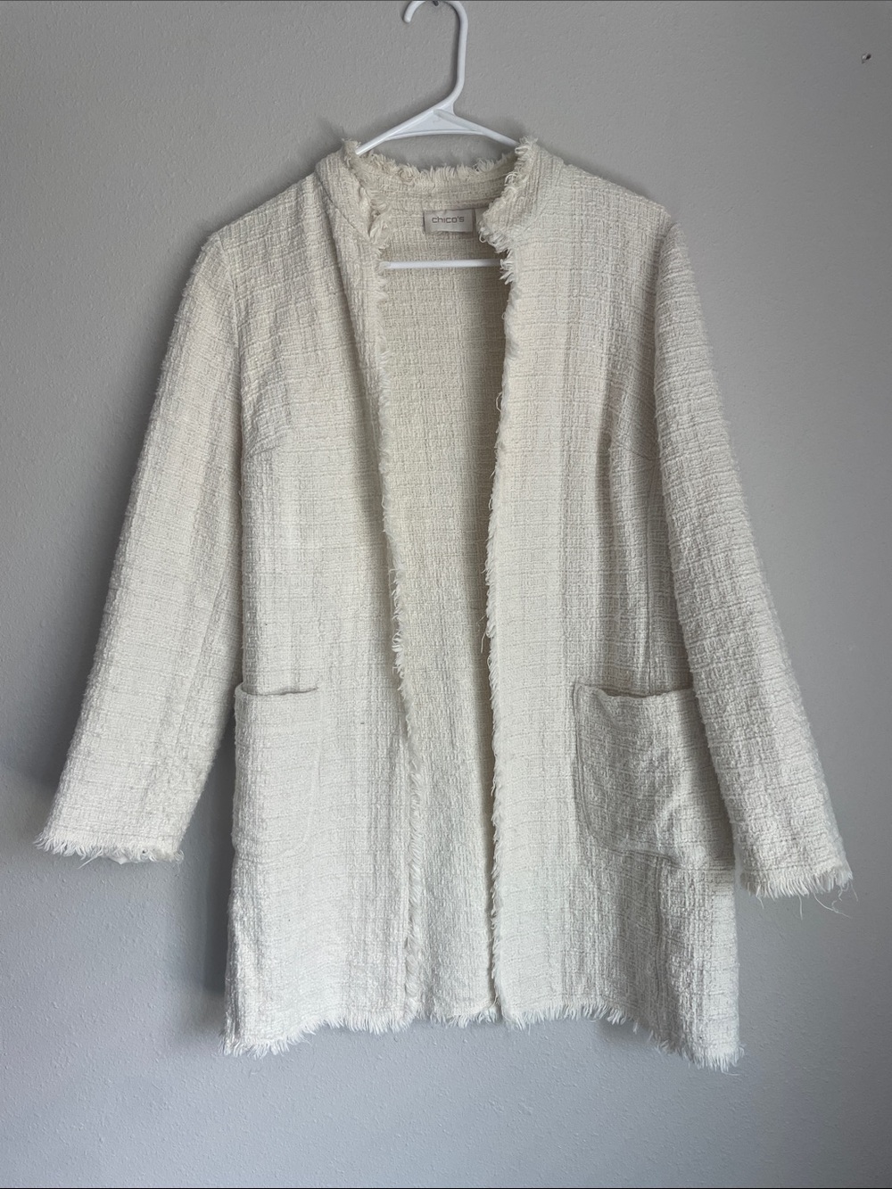 Chicos cotton lightweight jacket size 1